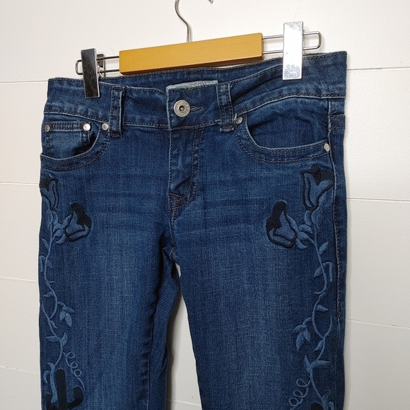 STETSON Embroidered Cactus Bootcut Jeans Size 6 - Picture 2 of 15